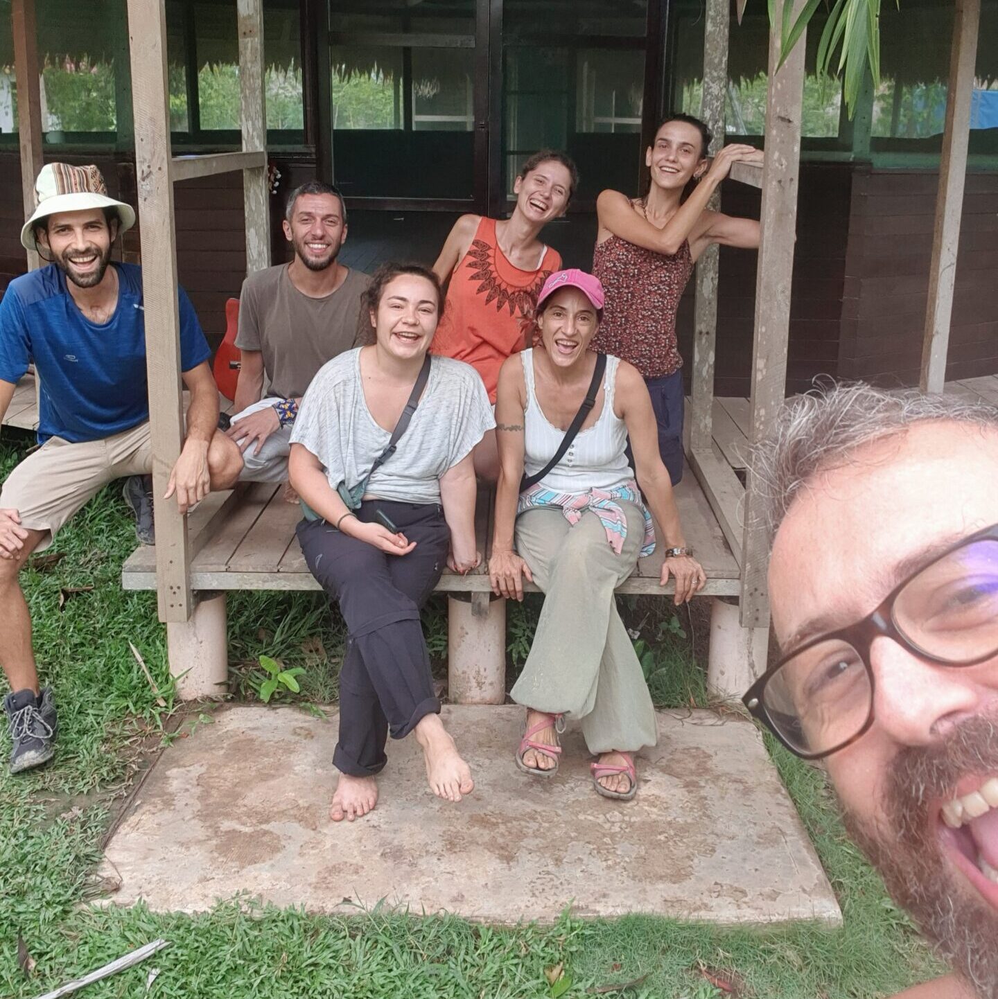 Simona Adriani, Marco Terlizzi e il gruppo di Italiani al primo ritiro di dieta in Perù