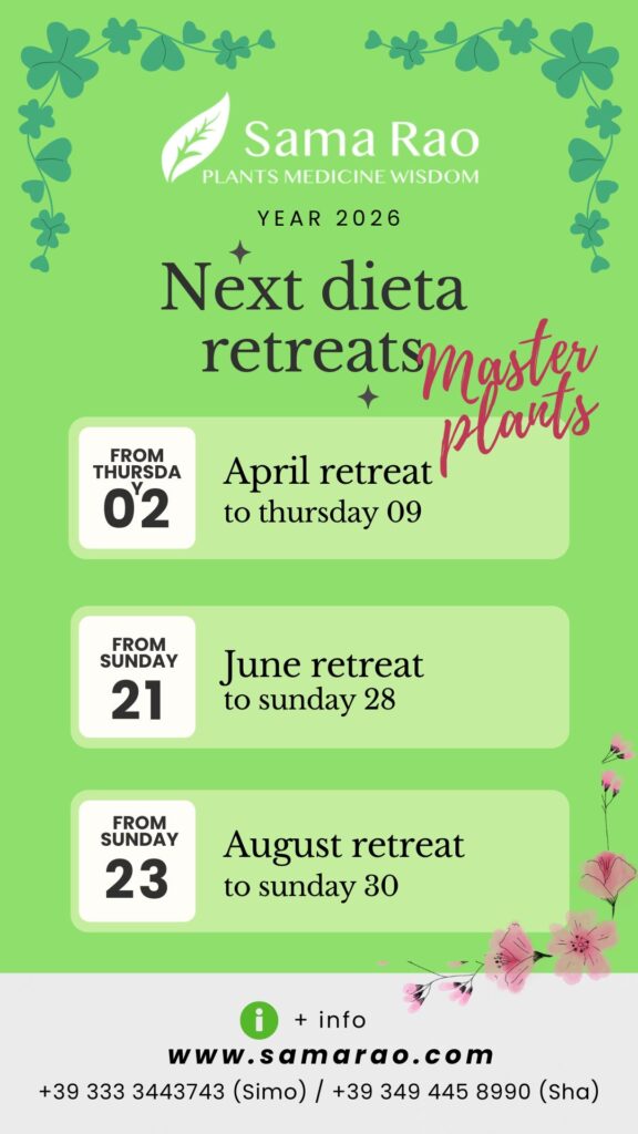 Master plant dieta retreats calendar